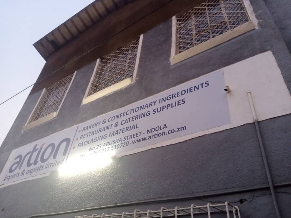 Artion Imports & Exports building on Arusha Street, Ndola